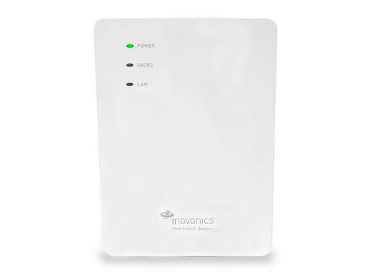 White rectangular electronic device with indicator lights for power, radio, and LAN.