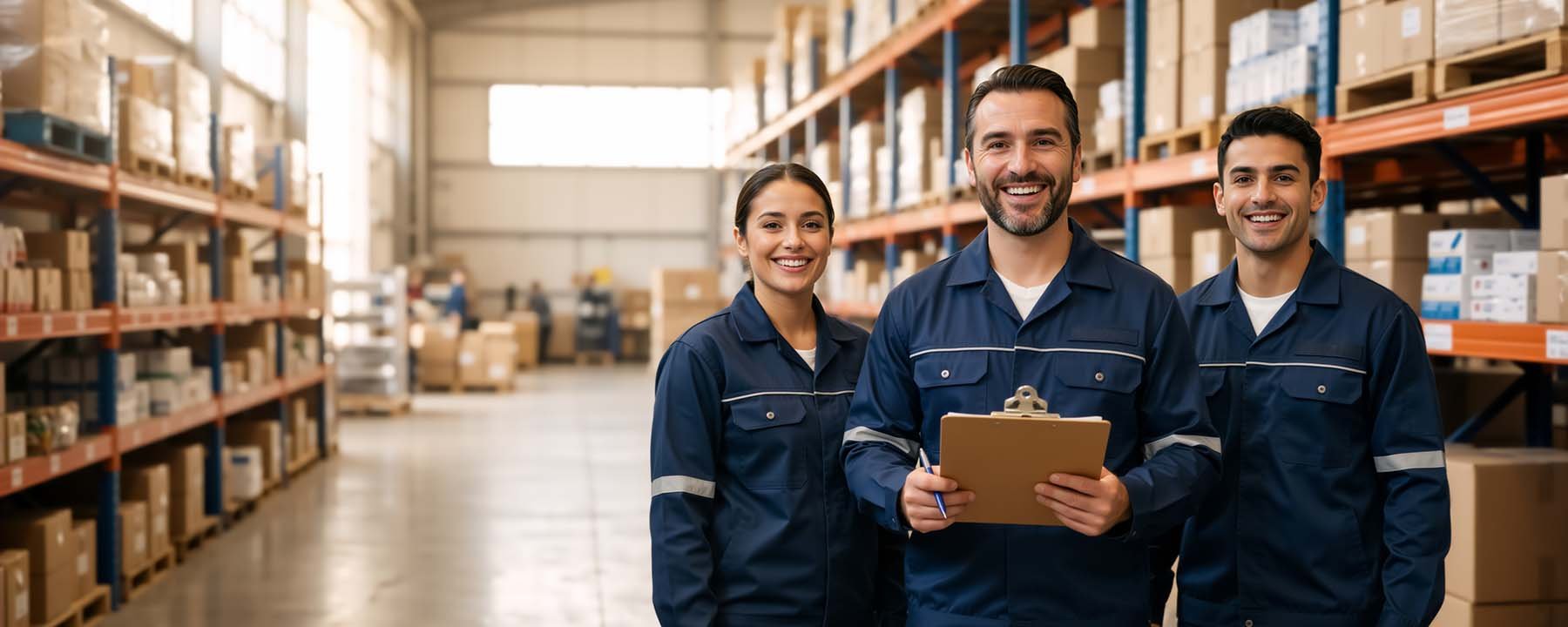 Panasonic Warehouse staff standing ready to fulfill your order