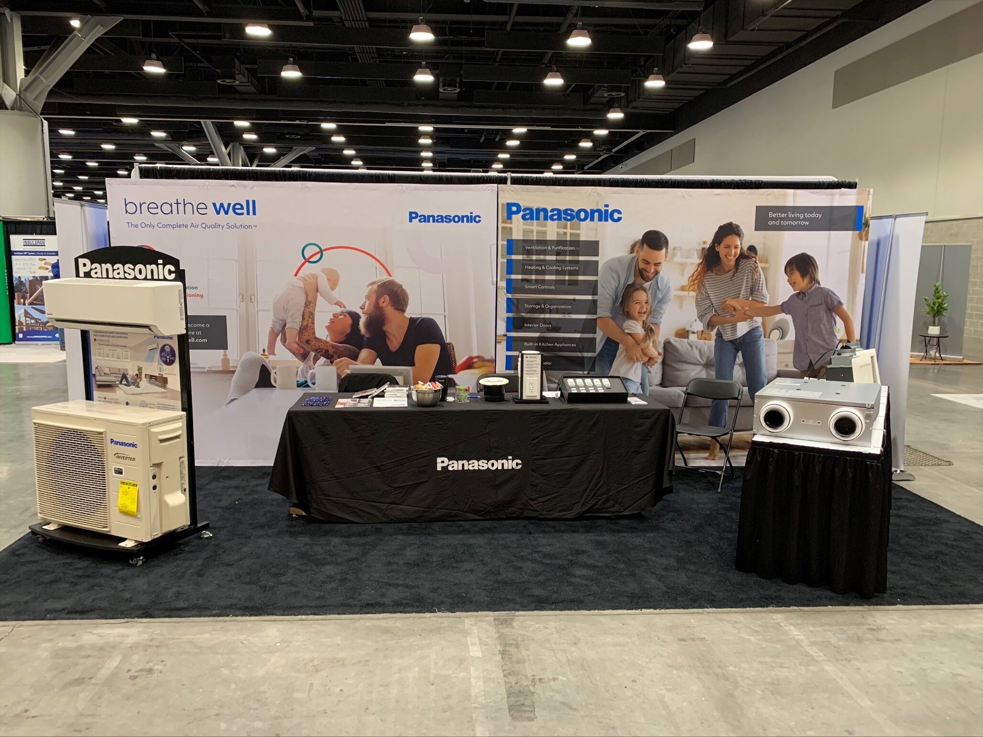 Panasonic’s Breathe Well Indoor Air Quality Solution booth