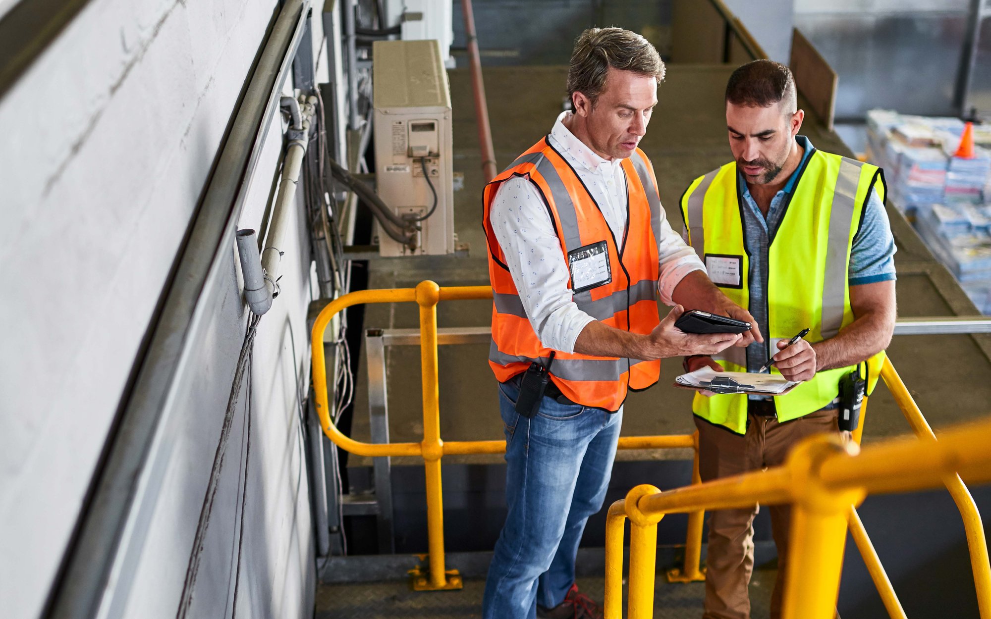 Workers in a warehouse