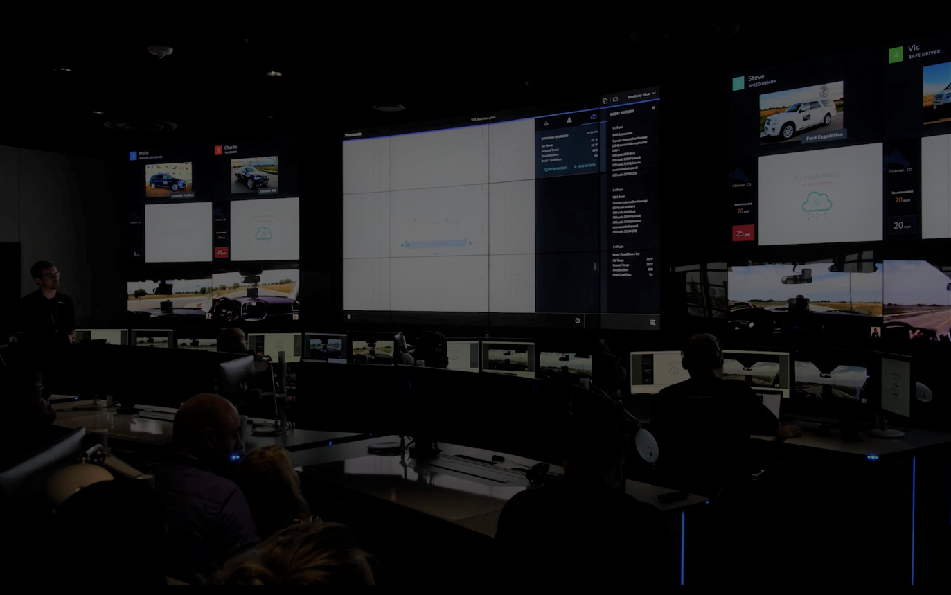 Command center broadcast room