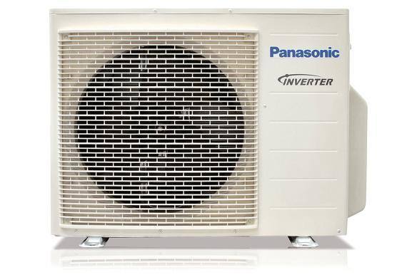 Panasonic outdoor air conditioning unit with inverter technology.