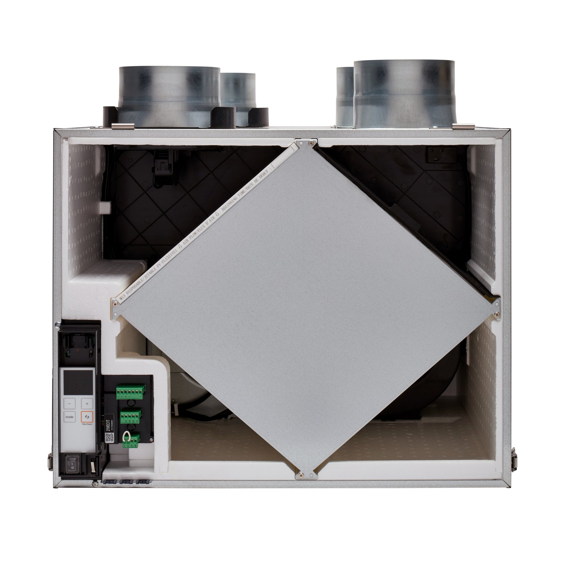 Panasonic BalancedHome 210 ERV (FV-21VEC1T) top port interior