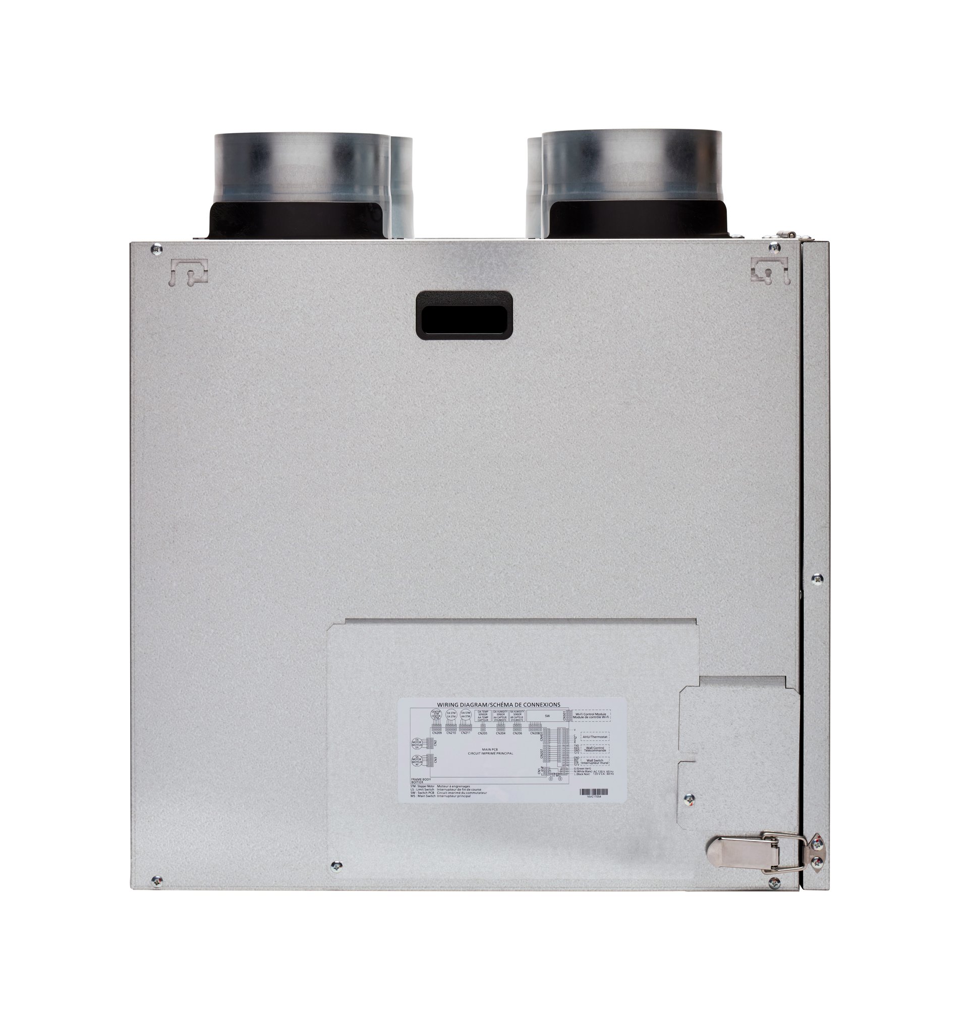 Panasonic BalancedHome 210 ERV (FV-21VEC1T) top port side view