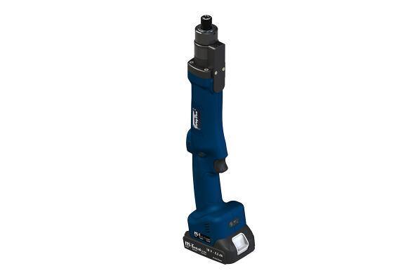 Blue 18-volt DC battery-powered straight driver tool.