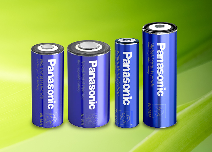 Panasonic Rechargeable Nickel Metal Hydride side-by-side