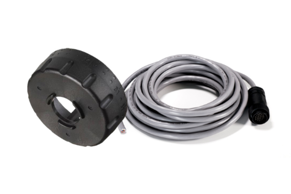 Rubber gasket and coiled cable with connector.