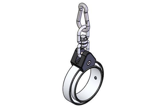 Rotating hanging mount for screwdrivers with a clamp and hook.