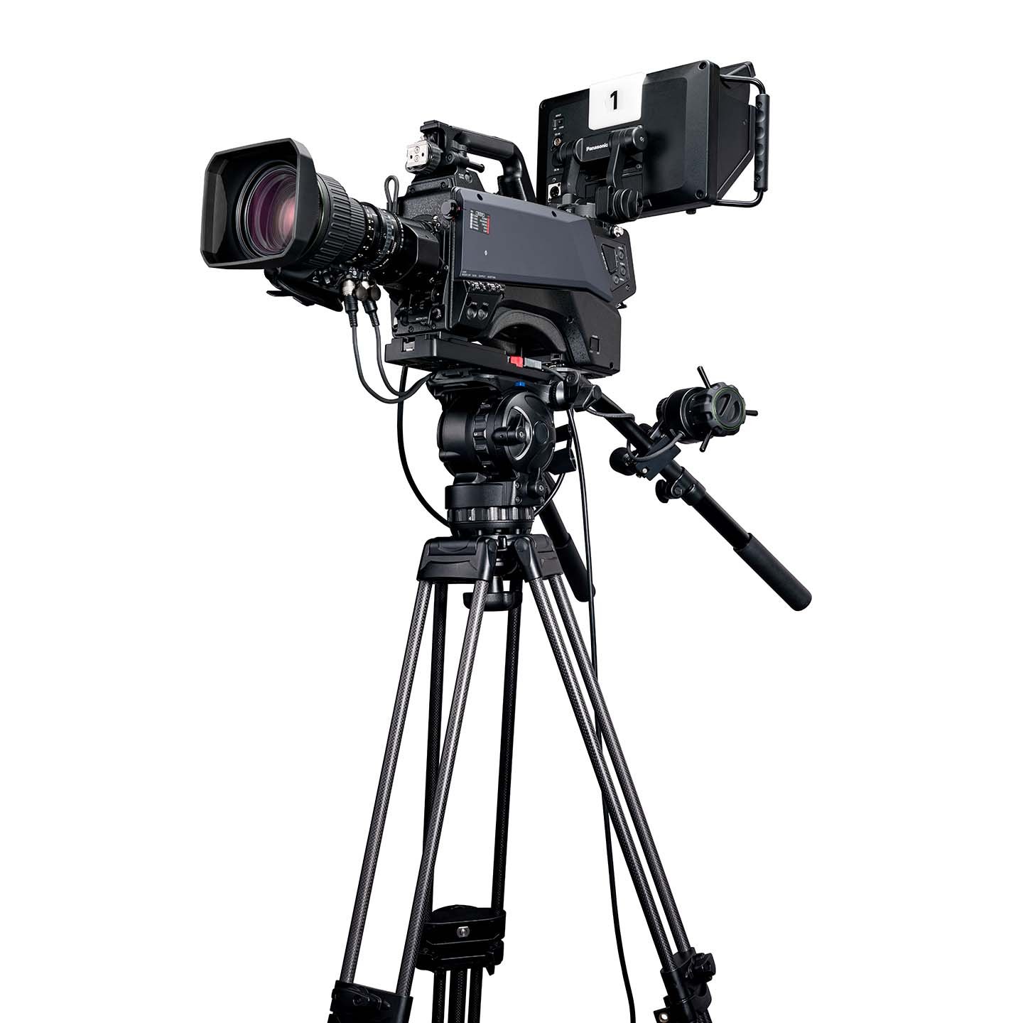 Tripod mounted studio configuration of the Panasonic AK-UCX100
