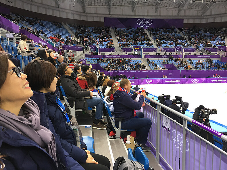 Crowd shot in an olympic stadium